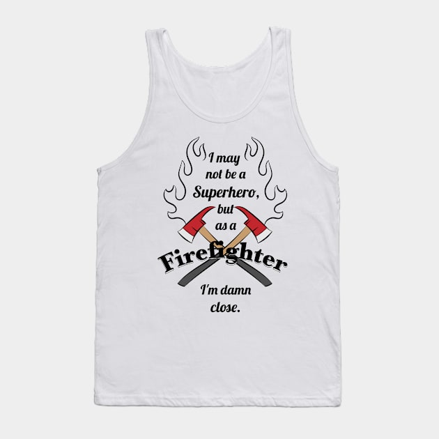 Super hero firefighter Tank Top by beangrphx